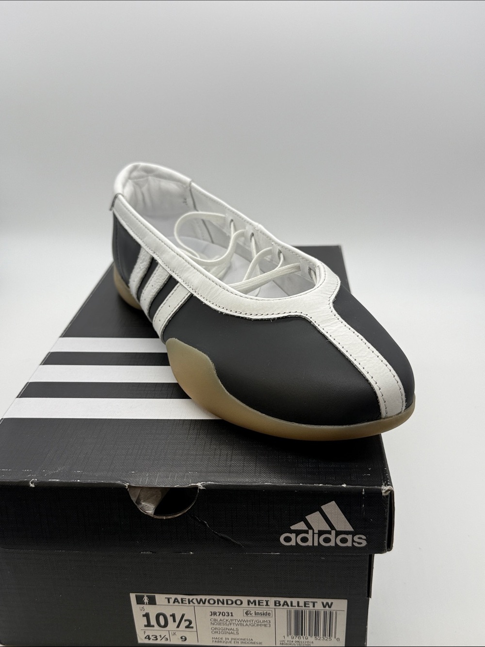 adidas Black & White Taekwondo Mei Ballet Flat